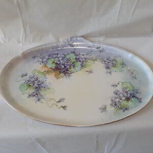 GOA France Porcelain Hand Painted Tray